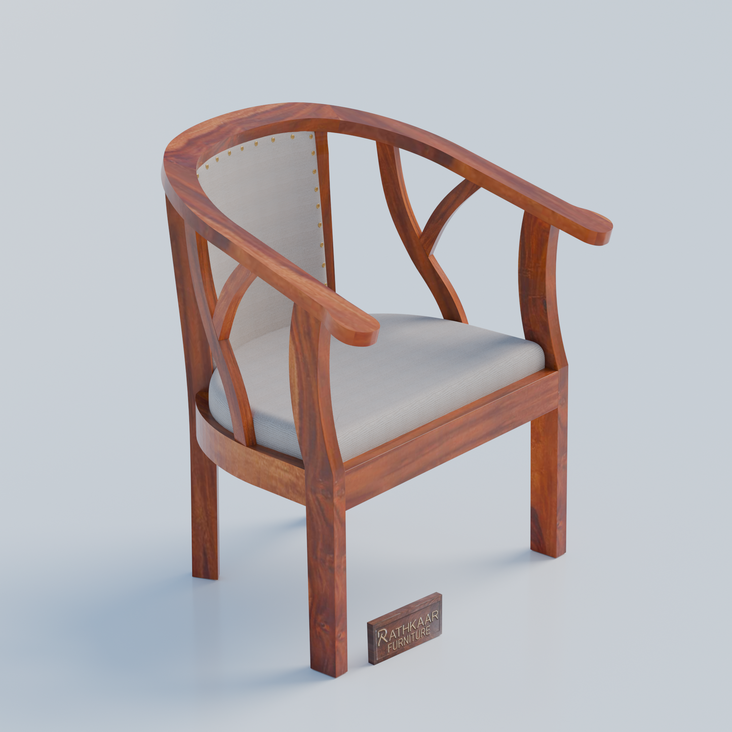 Rathkaar wooden chair made of solid sheesham wood set of 2