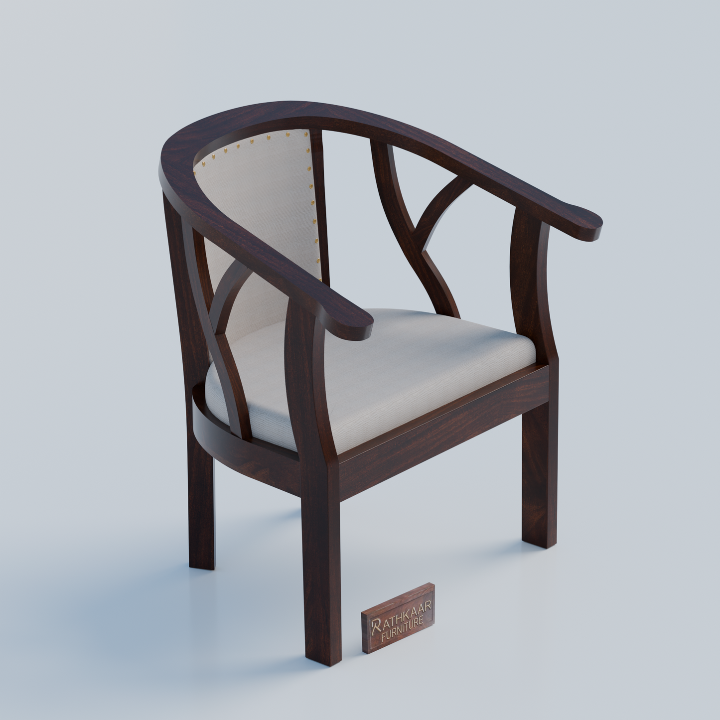 Rathkaar wooden chair made of solid sheesham wood set of 2