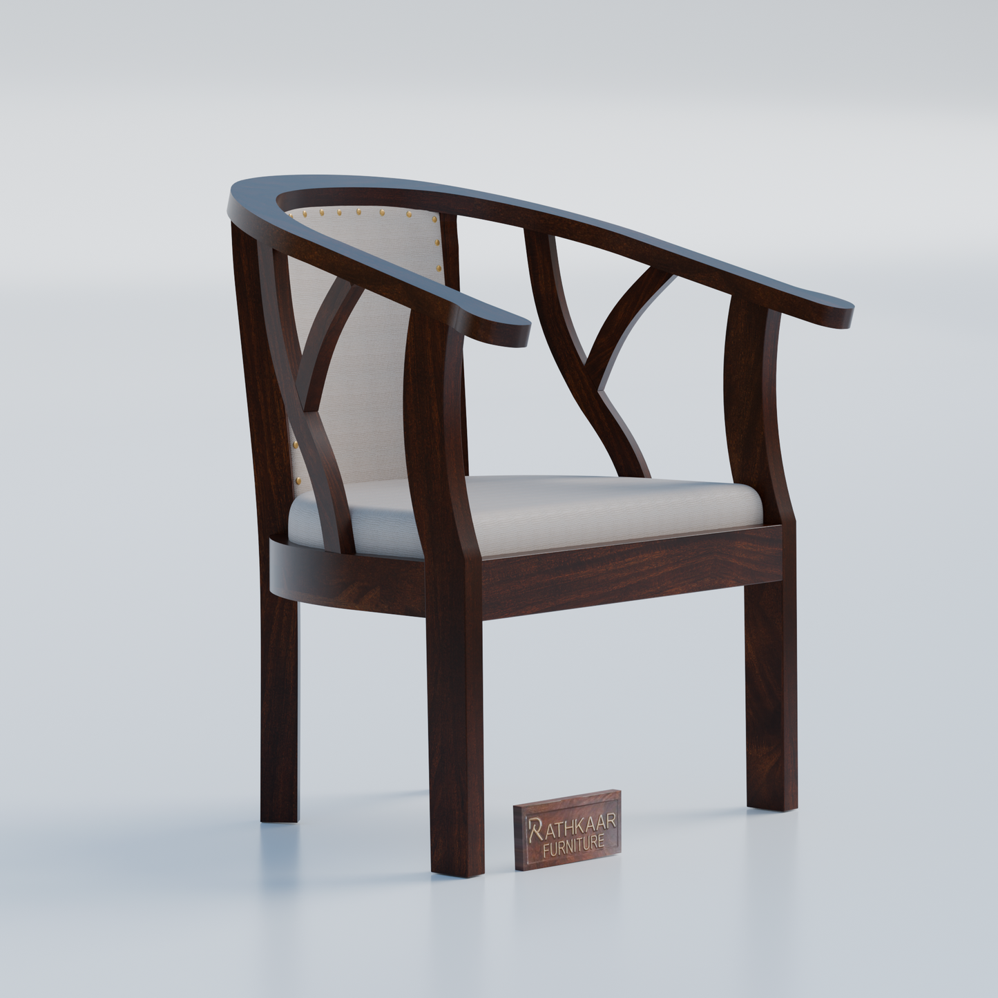Rathkaar wooden chair made of solid sheesham wood set of 2