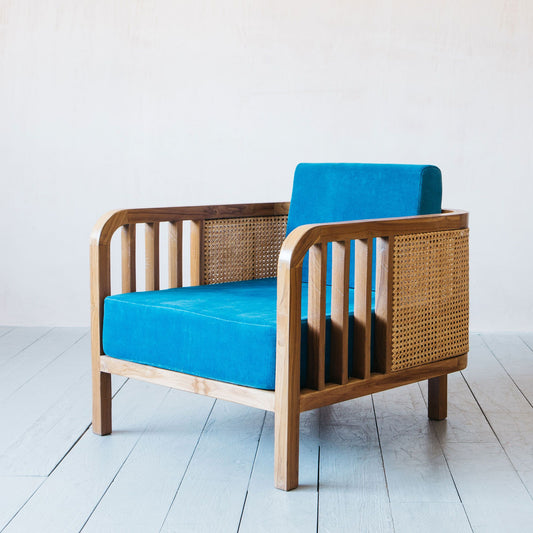 Pearl wooden sofa 1 Seater