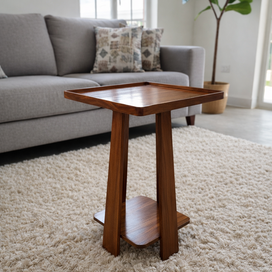 Pivot Square End Table