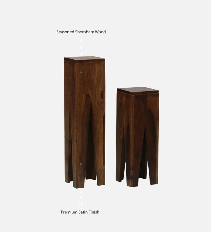 End Table Set Of 2 Solid Sheesham Wood