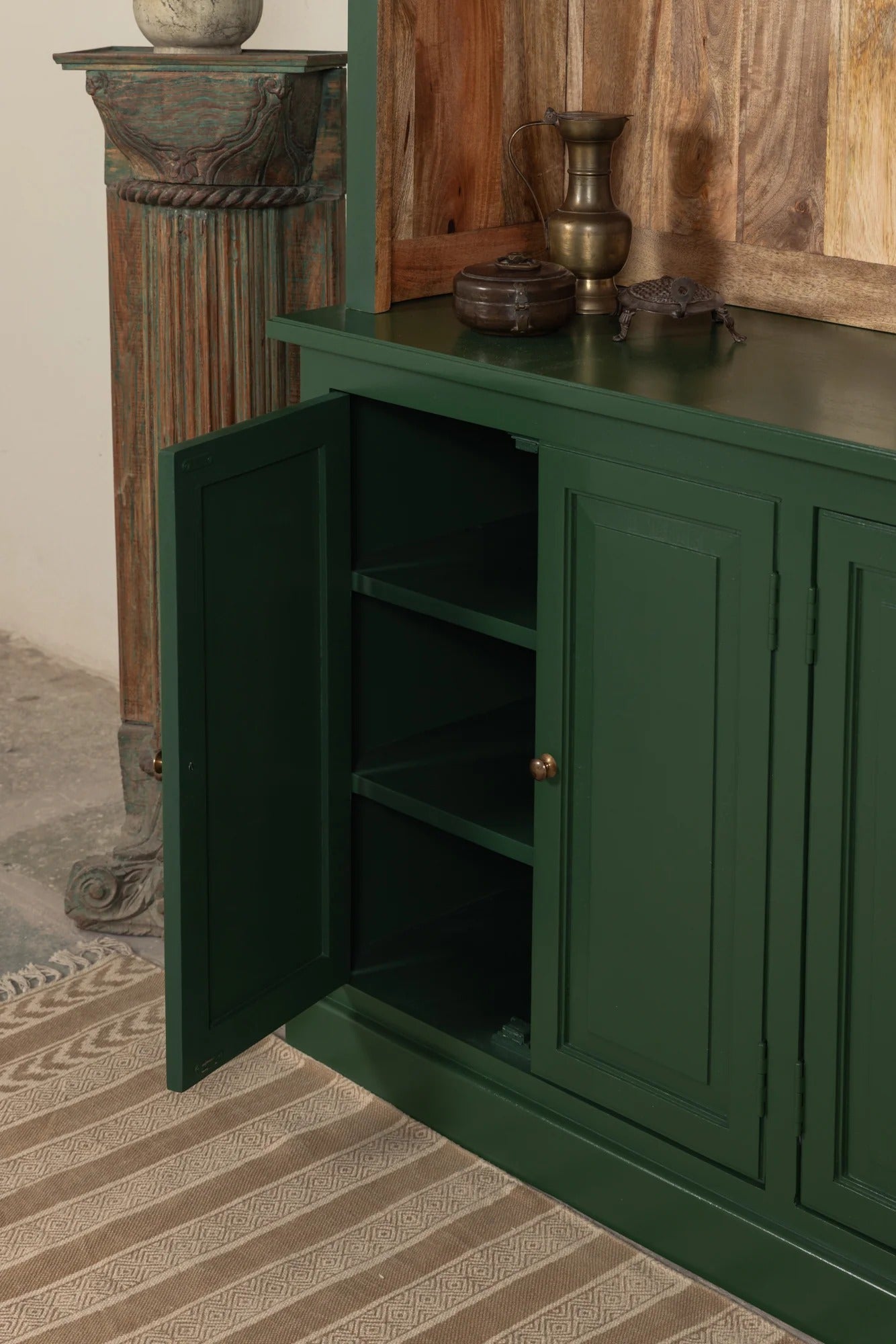 Emerald Hutch & Sideboard