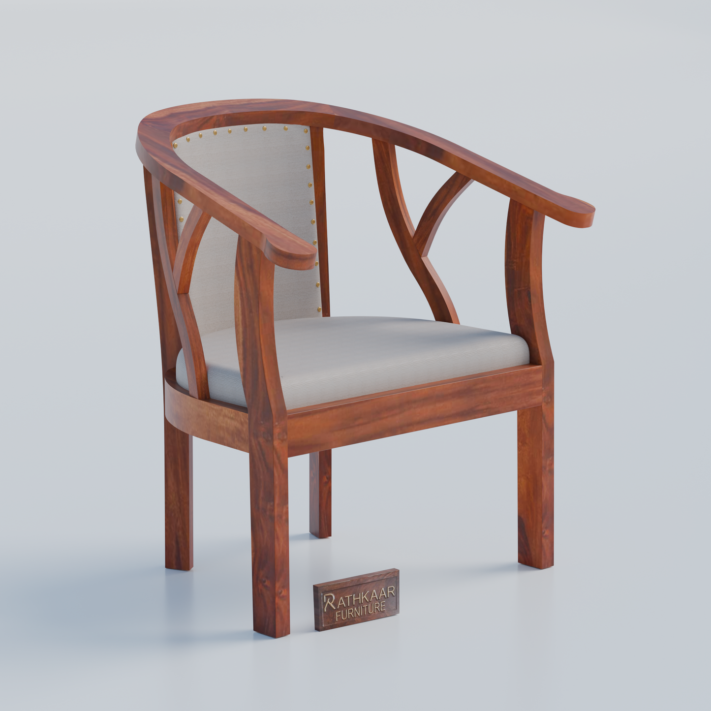 Rathkaar wooden chair made of solid sheesham wood set of 2