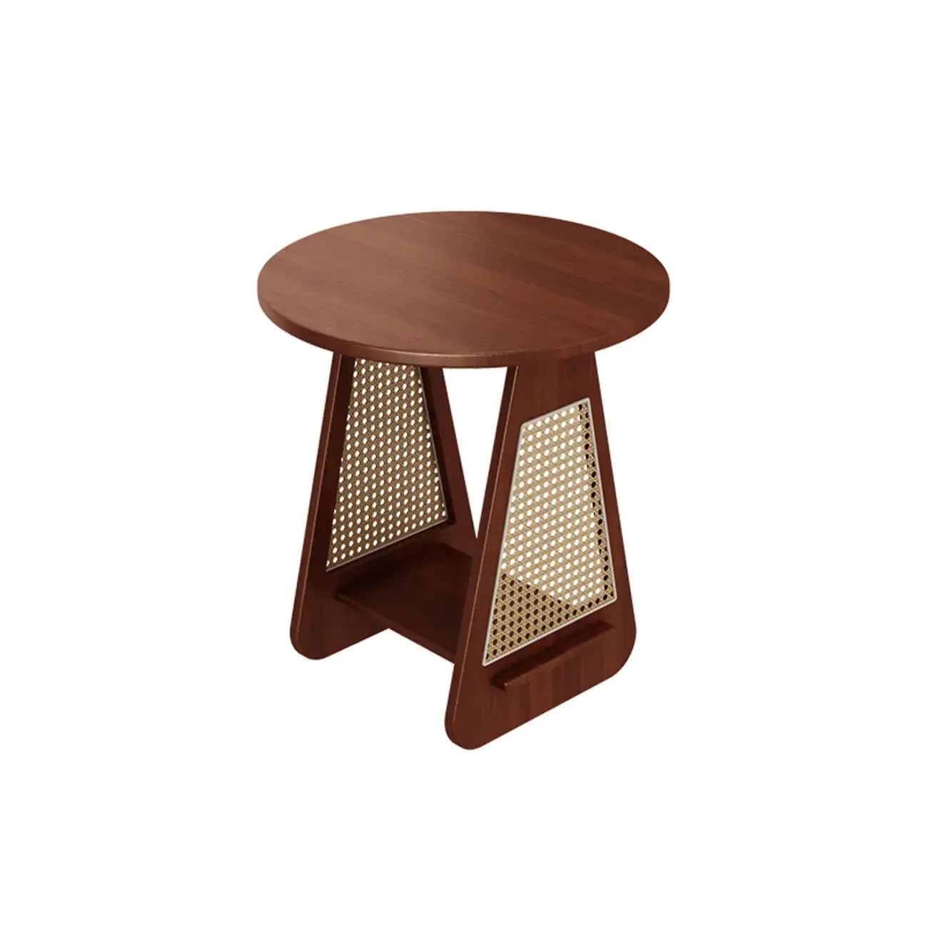 Trestle Round End Table