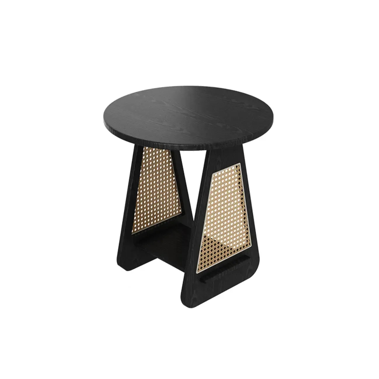 Trestle Round End Table
