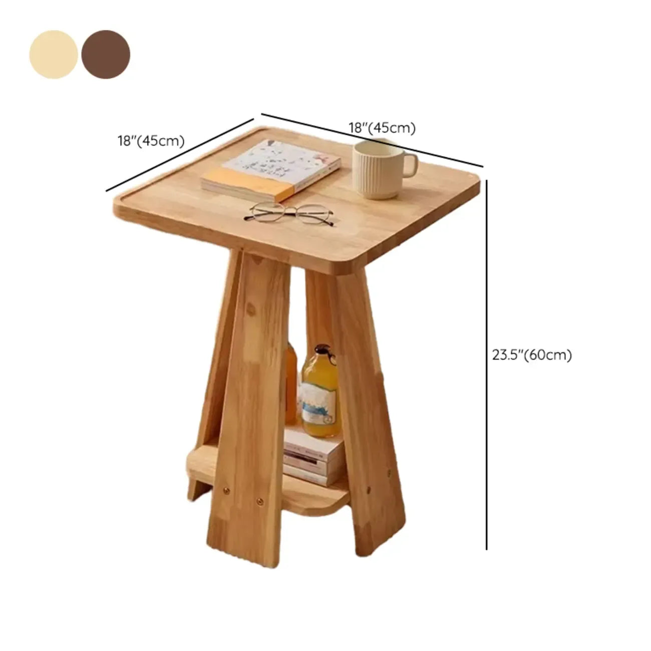 Pivot Square End Table