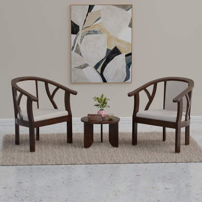 Rathkaar wooden chair made of solid sheesham wood set of 2