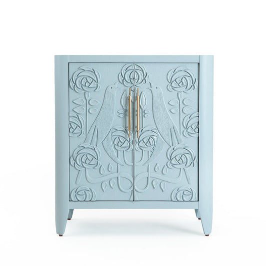 Azealia Cabinet 2 Door & Shelf Cabinet  Storage Made Of Solid Mango Wood