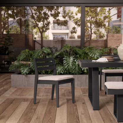 Minimalist Metal Table Set (6-Seater)