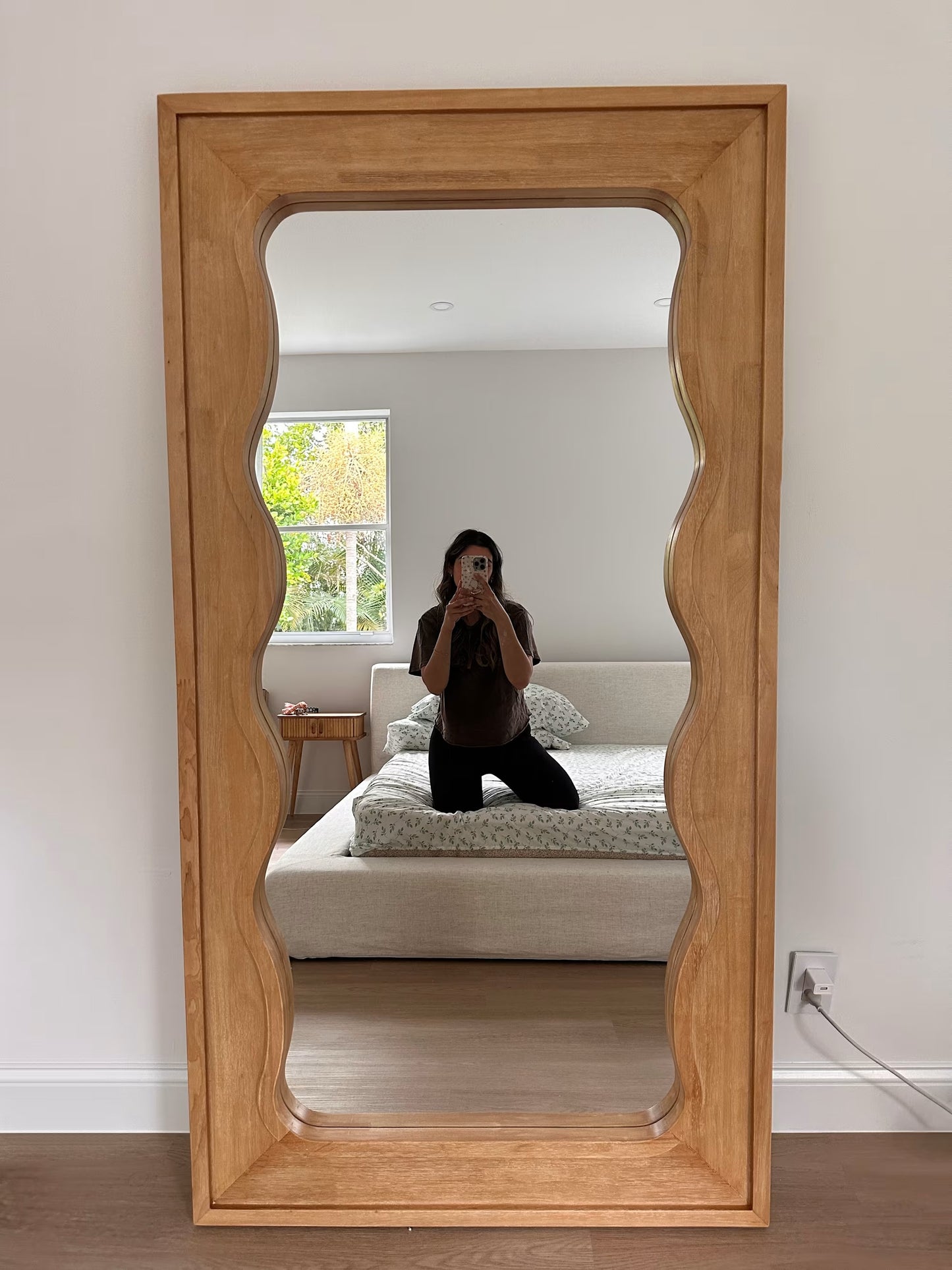 Wave Floor Mirror