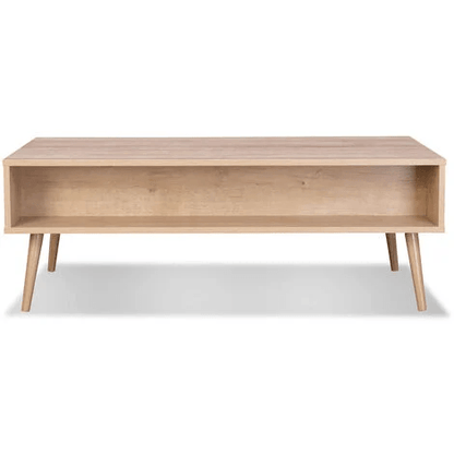 Atlas Solid Wood Rattan Coffee Table - Rathkaar.com