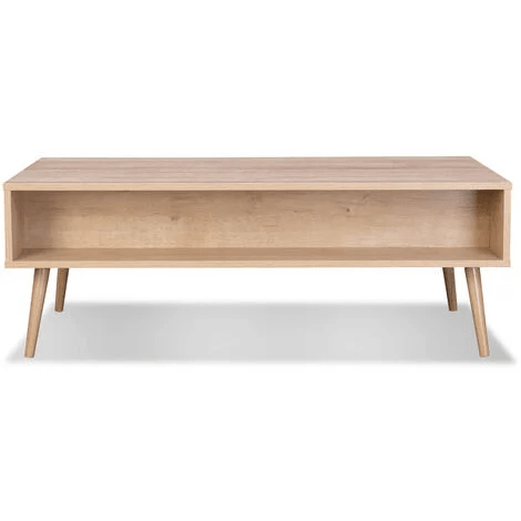 Atlas Solid Wood Rattan Coffee Table - Rathkaar.com