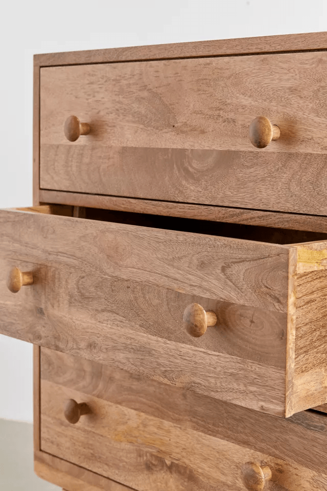 Carlos Solid Wood Chest Of Drawers - Rathkaar.com