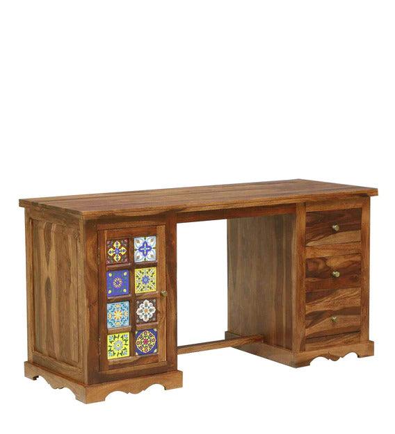 Bella Solid Wood Study Table For Home Office - Rathkaar.com