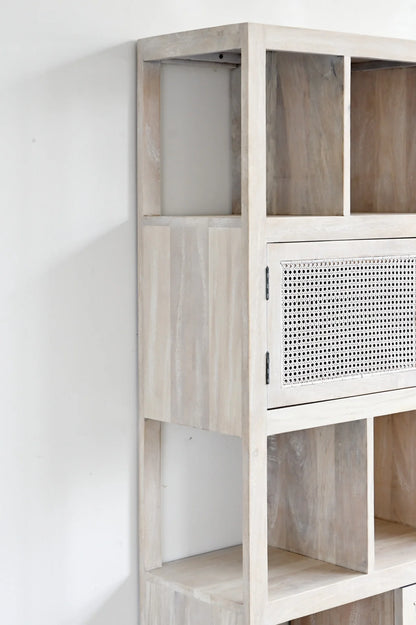 Pearl Rattan Bookcase