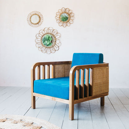 Pearl wooden sofa 1 Seater