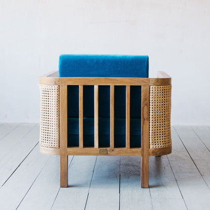 Pearl wooden sofa 1 Seater