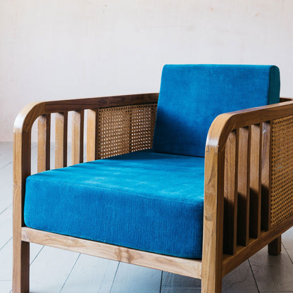 Pearl wooden sofa 1 Seater