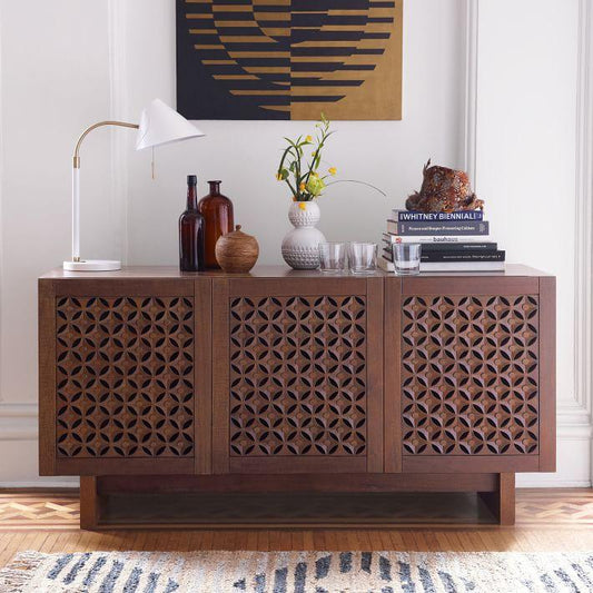 Barcelona Solid Wood Side Board or Media Console - Rathkaar.com