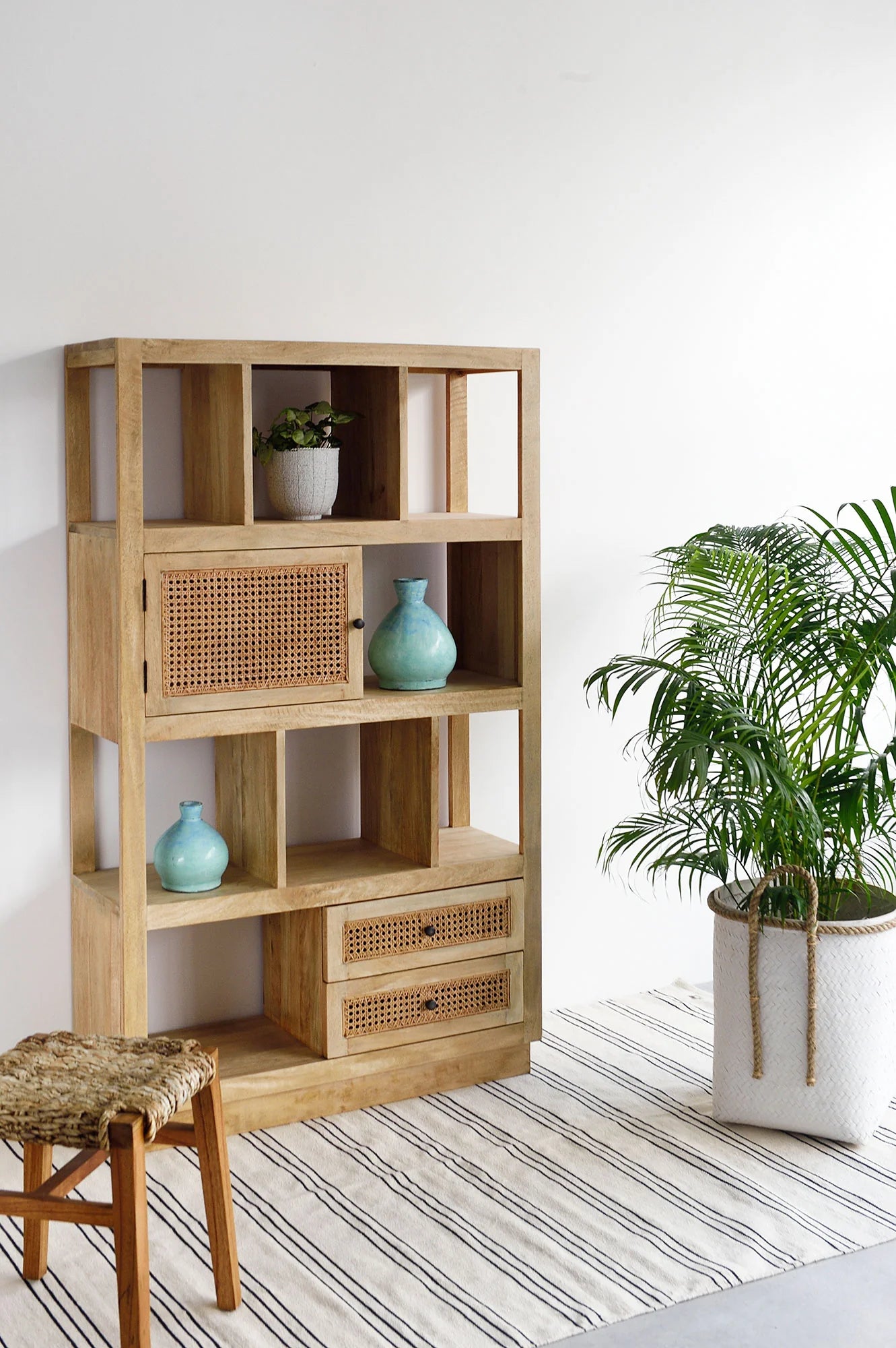 Pearl Rattan Bookcase