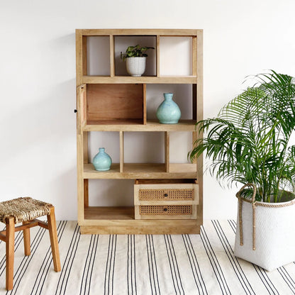 Pearl Rattan Bookcase