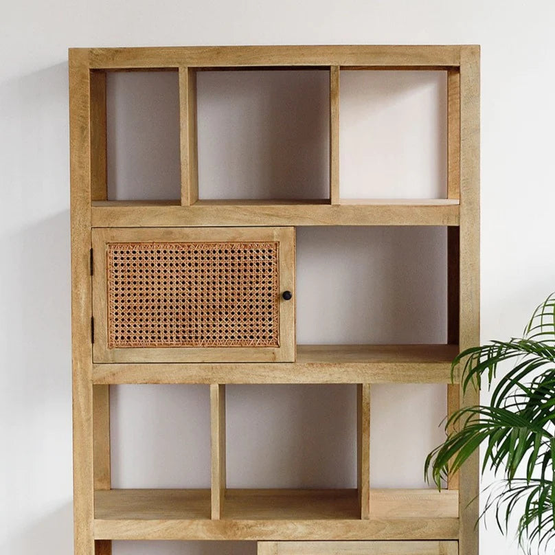 Pearl Rattan Bookcase